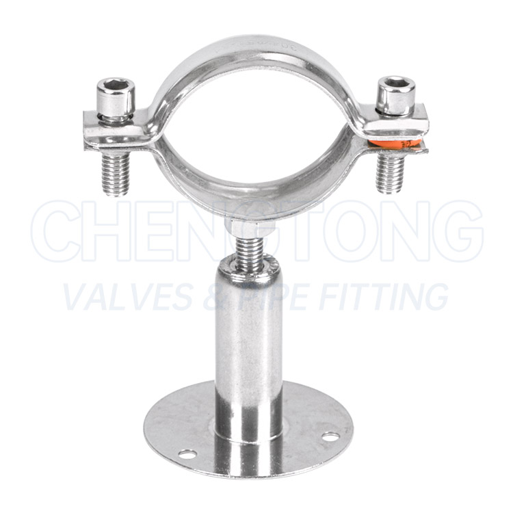  可调节带托盘管支架