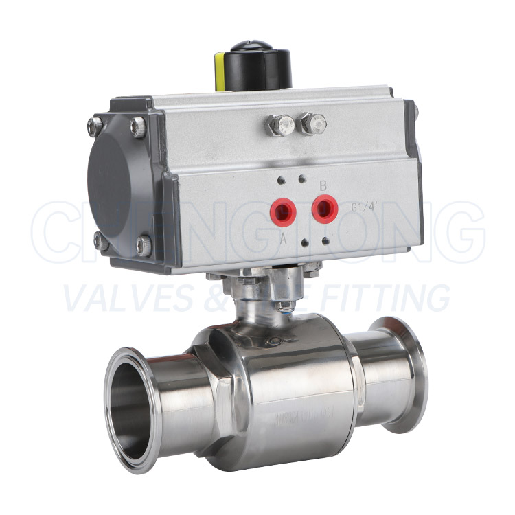 气动快装直通球阀