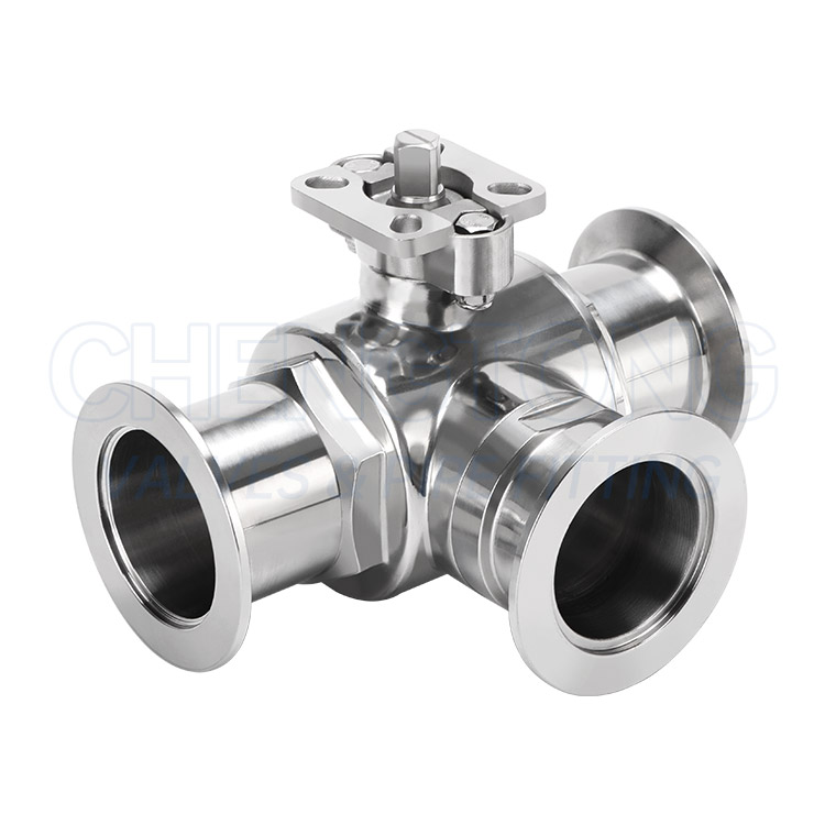 高平台真空三通球阀