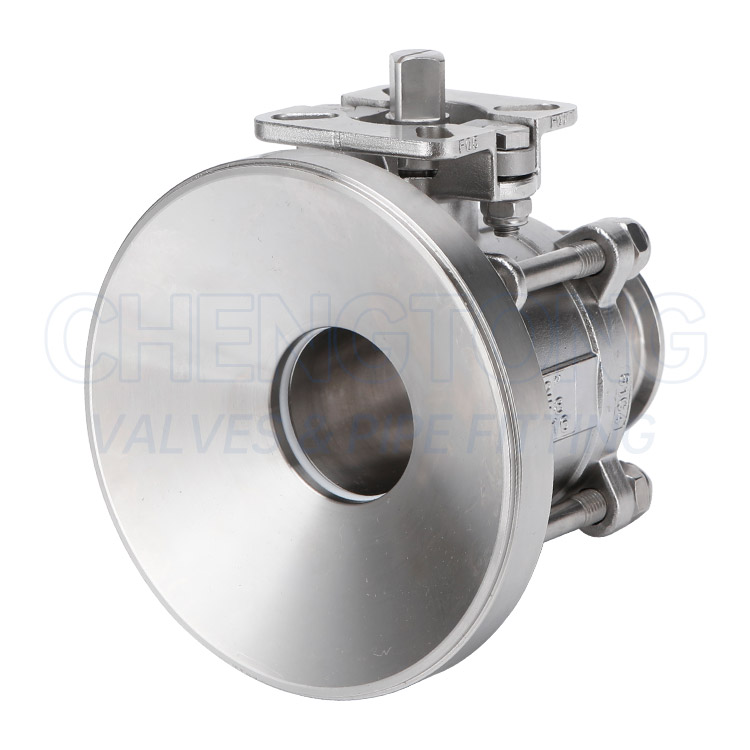 高平台三片式罐底球阀