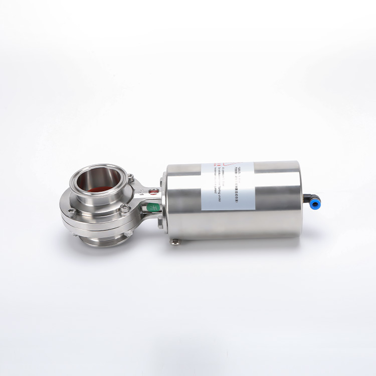 不锈钢气动快装蝶阀