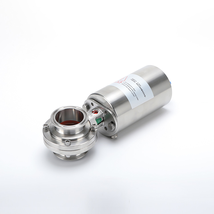 不锈钢气动快装蝶阀