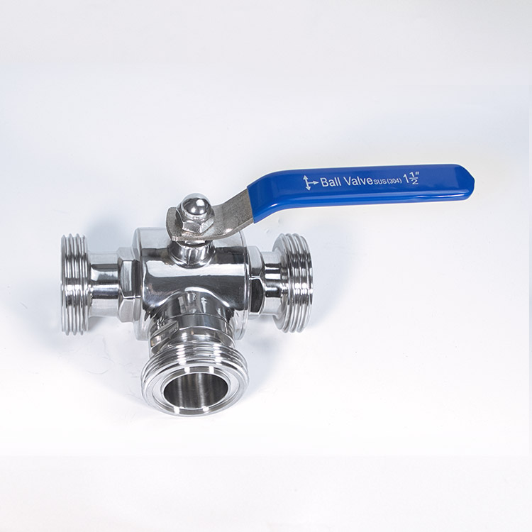 外螺纹三通球阀