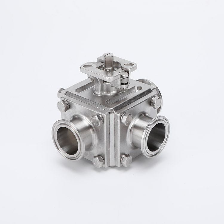 无滞留快装三通球阀