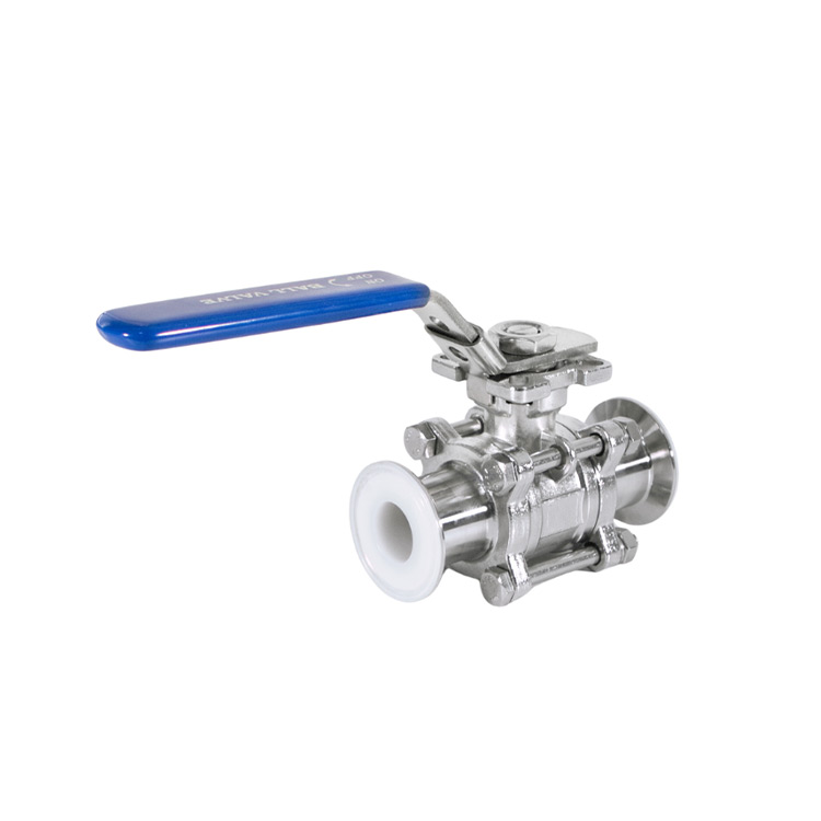 衬氟三片式快装球阀