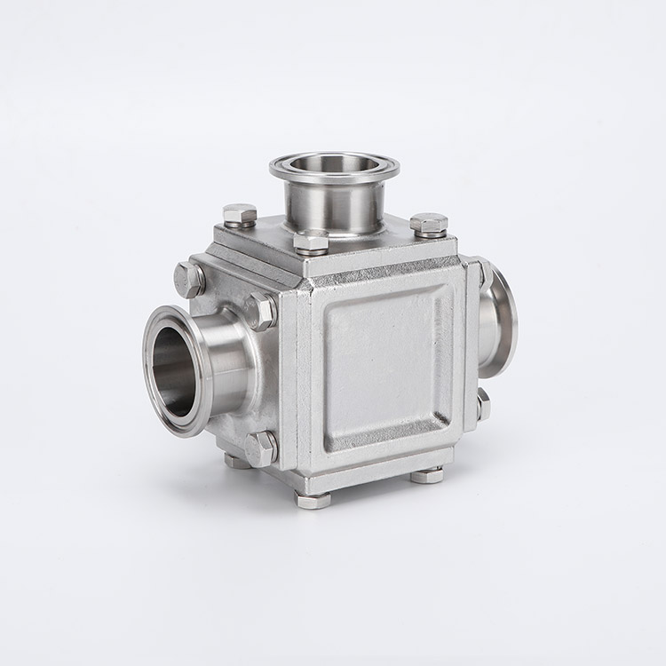 无滞留快装三通球阀