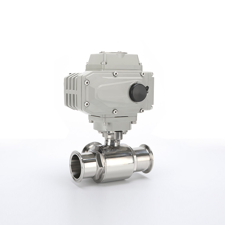 电动快装三通球阀