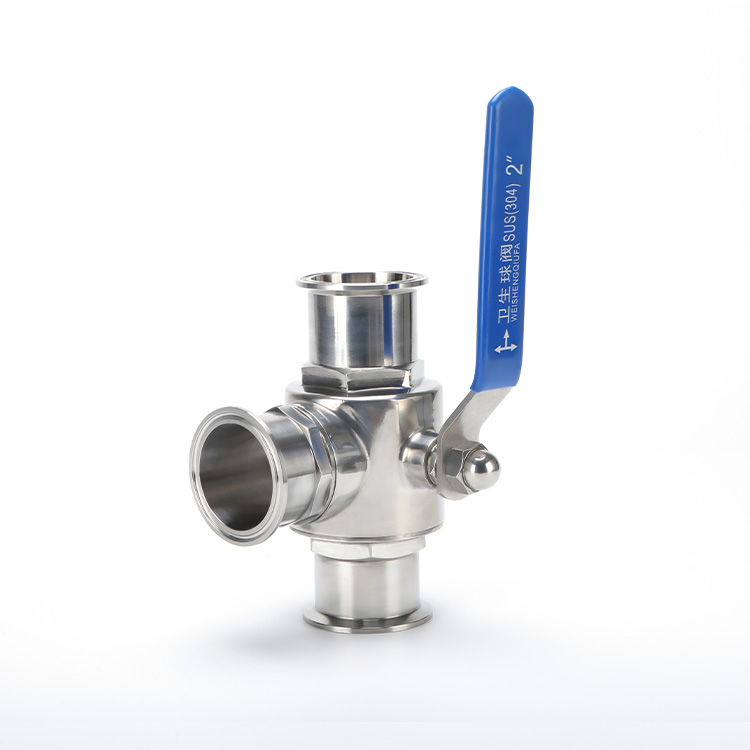 手动快装三通球阀