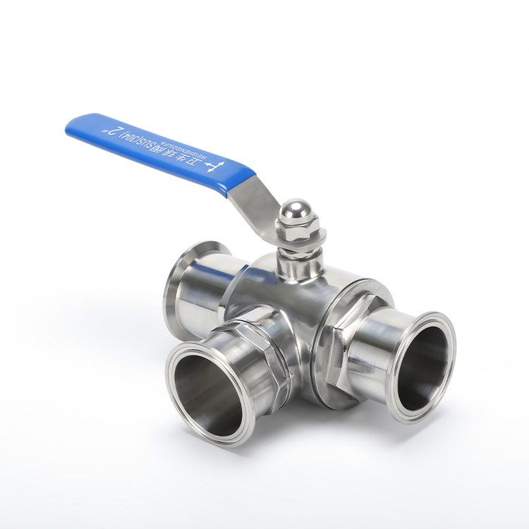 手动快装三通球阀