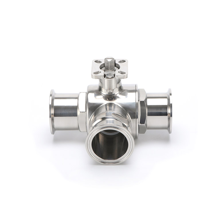 高平台快装三通球阀